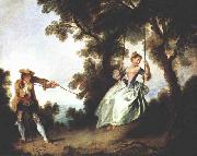 Nicolas Lancret The Swing oil painting artist